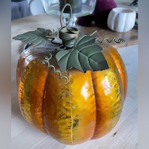 Metal Pumpkin Decor